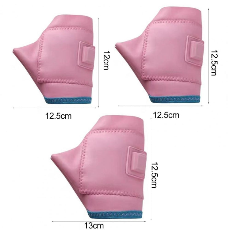1 paire de gants chauffants électriques intelligents rechargeables à température réglable, demi-doigts, Tailles S, M, L