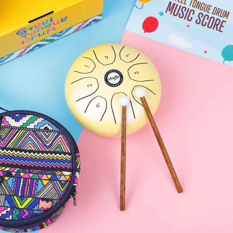 Shuffle SD-5 5,5 pouces, languette en acier, instrument de percussion vide, Shuffle jaune, Shuffle rose, Shuffle violet, Shuffle vert