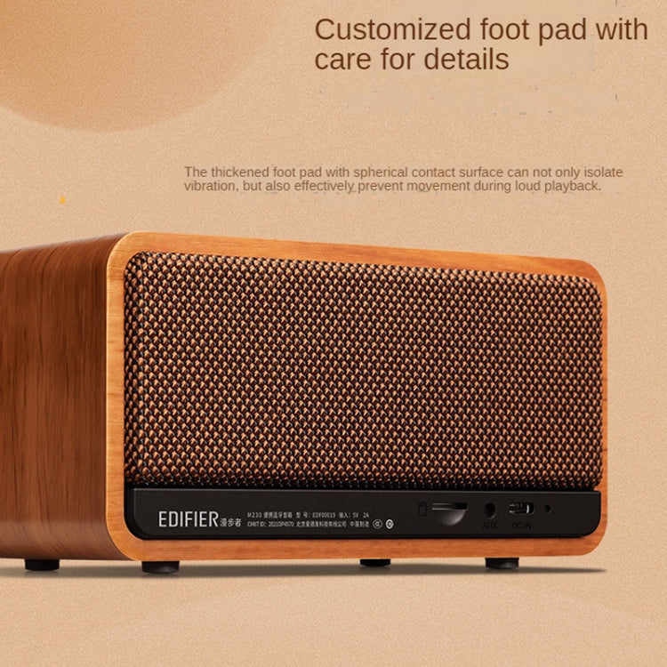 Enceinte en bois portable classique rétro Edifier M230 de bureau Bluetooth 5.0, M230