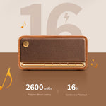 Enceinte en bois portable classique rétro Edifier M230 de bureau Bluetooth 5.0, M230