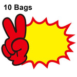 10 sacs 25x19cm Autocollant "Explosion" Étiquette de prix de produit Étiquette de prix de supermarché, WM-001, WM-002, WM-003, WM-005, WM-006, WM-007, WM-008, WM-009, WM-010, WM-011, WM-012, WM-013, XD-511, XD-520, XD-532, XD-537, XD-541, XD-559