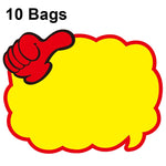 10 sacs 25x19cm Autocollant "Explosion" Étiquette de prix de produit Étiquette de prix de supermarché, WM-001, WM-002, WM-003, WM-005, WM-006, WM-007, WM-008, WM-009, WM-010, WM-011, WM-012, WM-013, XD-511, XD-520, XD-532, XD-537, XD-541, XD-559