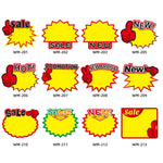 10 sacs 21x15cm autocollants "Explosion" pour prix de produits, étiquettes de prix de supermarché, WM201, WM202, WM203, WM205, WM206, WM207, WM208, WM209, WM210, WM211, WM212, WM213