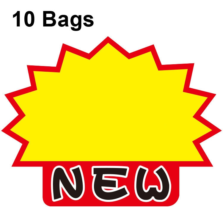 10 sacs 21x15cm autocollants "Explosion" pour prix de produits, étiquettes de prix de supermarché, WM201, WM202, WM203, WM205, WM206, WM207, WM208, WM209, WM210, WM211, WM212, WM213