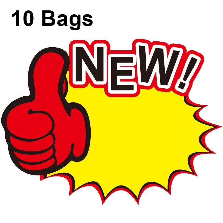 10 sacs 21x15cm autocollants "Explosion" pour prix de produits, étiquettes de prix de supermarché, WM201, WM202, WM203, WM205, WM206, WM207, WM208, WM209, WM210, WM211, WM212, WM213