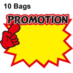 10 sacs 21x15cm autocollants "Explosion" pour prix de produits, étiquettes de prix de supermarché, WM201, WM202, WM203, WM205, WM206, WM207, WM208, WM209, WM210, WM211, WM212, WM213
