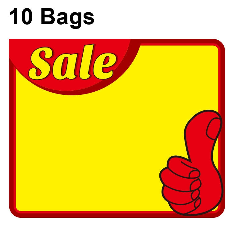 10 sacs 21x15cm autocollants "Explosion" pour prix de produits, étiquettes de prix de supermarché, WM201, WM202, WM203, WM205, WM206, WM207, WM208, WM209, WM210, WM211, WM212, WM213