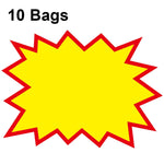 10 sachets 18x14cm Autocollant explosion Étiquette de prix de produit Étiquette de prix de supermarché, WM-101, WM-102, WM-103, WM-105, WM-106, WM-107, WM-108, WM-109, WM-10, WM-111, WM-12, WM-113, XD-028, XD-022, XD-009, XD-047, XD-051, XD-069