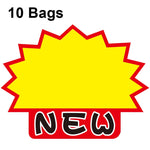 10 sacs Autocollant de produit Explosion Étiquette de prix de supermarché 9x7cm, WM-301, WM-302, WM-303, WM-305, WM-306, WM-307, WM-308, WM-309, WM-310, WM-311, WM-312, WM-313, WM-314