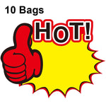 10 sacs Autocollant de produit Explosion Étiquette de prix de supermarché 9x7cm, WM-301, WM-302, WM-303, WM-305, WM-306, WM-307, WM-308, WM-309, WM-310, WM-311, WM-312, WM-313, WM-314