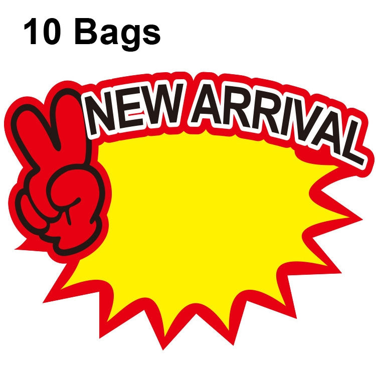 10 sacs Autocollant de produit Explosion Étiquette de prix de supermarché 9x7cm, WM-301, WM-302, WM-303, WM-305, WM-306, WM-307, WM-308, WM-309, WM-310, WM-311, WM-312, WM-313, WM-314