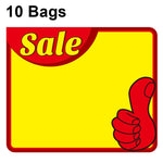 10 sacs Autocollant de produit Explosion Étiquette de prix de supermarché 9x7cm, WM-301, WM-302, WM-303, WM-305, WM-306, WM-307, WM-308, WM-309, WM-310, WM-311, WM-312, WM-313, WM-314