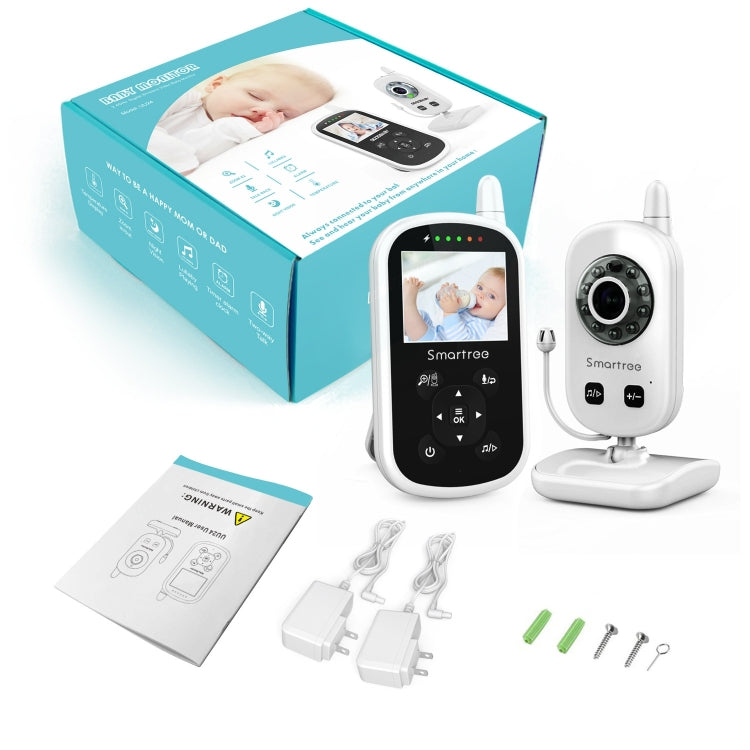 Moniteur de bébé sans fil 2,4 pouces UU24 avec caméra, moniteur de température, audio bidirectionnel, VOX, berceuse, prise britannique UU24, prise américaine UU24, prise européenne UU24