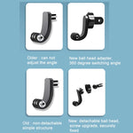 2 attaches de sangle ST-06 Basic pour GoPro Hero11 Black / HERO10 Black /9 Black /8 Black /7 /6 /5 /5 Session /4 Session /4 /3+ /3 /2 /1, DJI Osmo Action et autres caméras d'action, adaptateur de prise de vue centré (2 pièces)