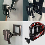 2 attaches de sangle ST-06 Basic pour GoPro Hero11 Black / HERO10 Black /9 Black /8 Black /7 /6 /5 /5 Session /4 Session /4 /3+ /3 /2 /1, DJI Osmo Action et autres caméras d'action, adaptateur de prise de vue centré (2 pièces)