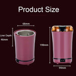 M150A Mini Moulin à Café Électrique en Acier Inoxydable, Machine à Broyer les Grains, Spécification:, Prise US (Violet), Prise US (Noir), Prise US (Blanc), Prise UE (Blanc), Prise UE (Violet), Prise UK (Blanc), Prise UK (Noir), Prise UK (Violet)