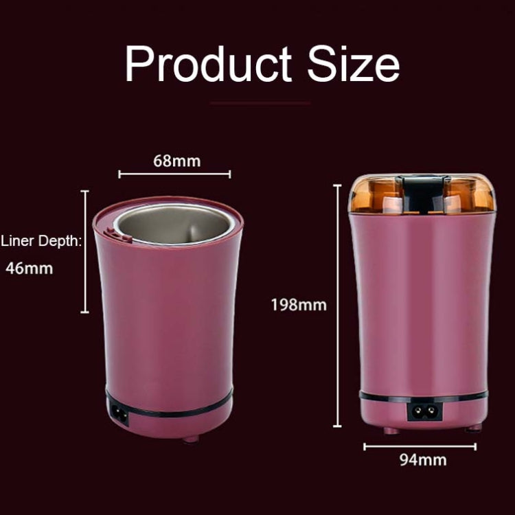 M150A Mini Moulin à Café Électrique en Acier Inoxydable, Machine à Broyer les Grains, Spécification:, Prise US (Violet), Prise US (Noir), Prise US (Blanc), Prise UE (Blanc), Prise UE (Violet), Prise UK (Blanc), Prise UK (Noir), Prise UK (Violet)