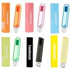 Brosse à dents pliable portable pour voyage d'affaires, poils ultra-doux multicolores, 6 brosses/lot, 4 brosses/lot