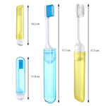 Brosse à dents pliable portable pour voyage d'affaires, poils ultra-doux multicolores, 6 brosses/lot, 4 brosses/lot