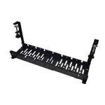 Organisateur de câbles extensible sous le bureau en acier au carbone, support de rangement de câbles, noir extensible, 30,5-55 CM extensible