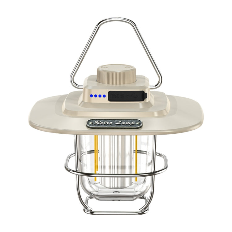 Lampe de tente portative rétro LED LY02, lanterne de camping rechargeable par USB, LY02 Blanc, LY02 Noir, LY02 Vert