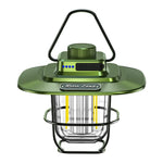 Lampe de tente portative rétro LED LY02, lanterne de camping rechargeable par USB, LY02 Blanc, LY02 Noir, LY02 Vert