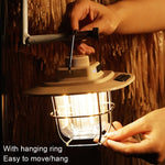 Lampe de tente portative rétro LED LY02, lanterne de camping rechargeable par USB, LY02 Blanc, LY02 Noir, LY02 Vert