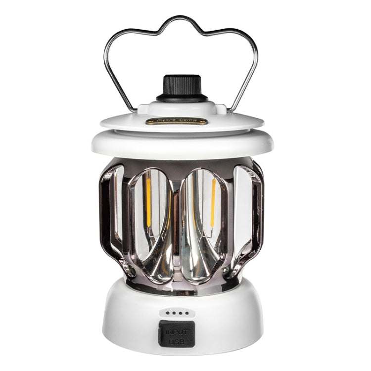 Lampe de tente rétro LED LH-B46, lumière de camping pratique avec charge USB, LH-B46 Noir, LH-B46 Blanc, LH-B46 Vert
