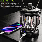 Lampe de tente rétro LED LH-B46, lumière de camping pratique avec charge USB, LH-B46 Noir, LH-B46 Blanc, LH-B46 Vert