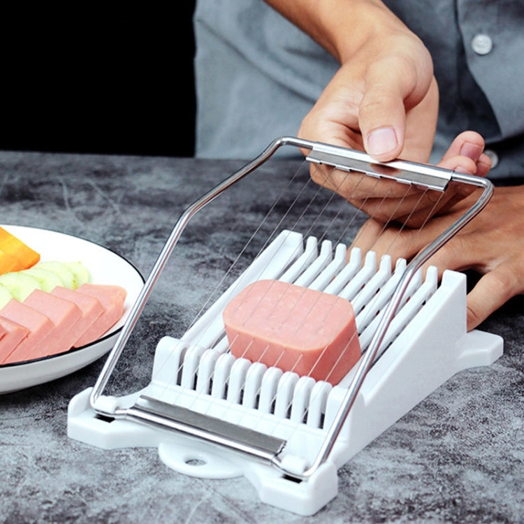 JA-958 Trancheuse à Jambon pour Déjeuner Coupe-Fruits Domestique Coupe-Bananes Hachoir à Œufs de Cuisine, Trancheuse à Jambon JA-958 (Blanc), Trancheuse à Jambon JA-958 (Jaune)
