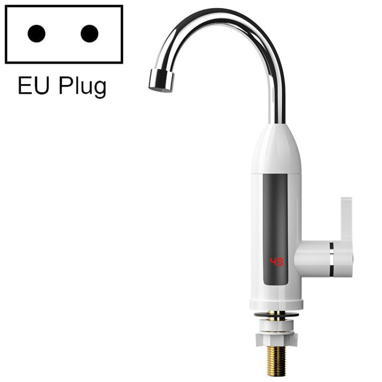 Robinet électrique de cuisine à affichage numérique instantané pour foyer intelligent, Fiche :, prise européenne, prise américaine, prise britannique