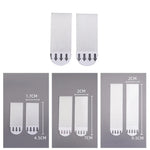 Bandes de suspension pour cadres photo avec crochet et boucle, 9,5x2cm, 4,5x1,7cm, 9,5x2cm