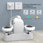 JYS OC003 Pour lunettes VR Meta Quest 2 Poignée chargeur magnétique, chargeur magnétique