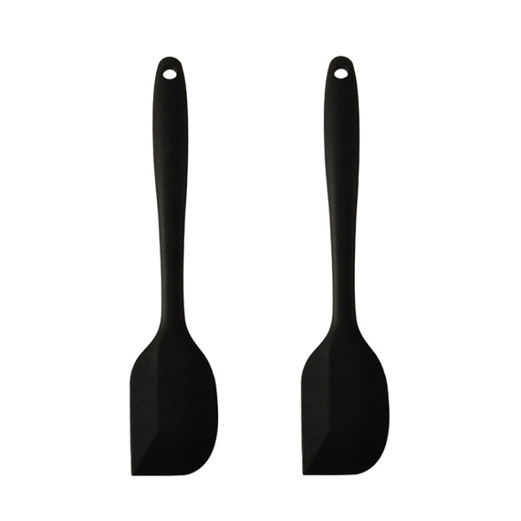 2 racloirs spatules en silicone intégrés, pour la crème et le chocolat, grand rouge, grand rose, grand jaune, grand bleu, grand noir, grand vert, grand violet, grand orange