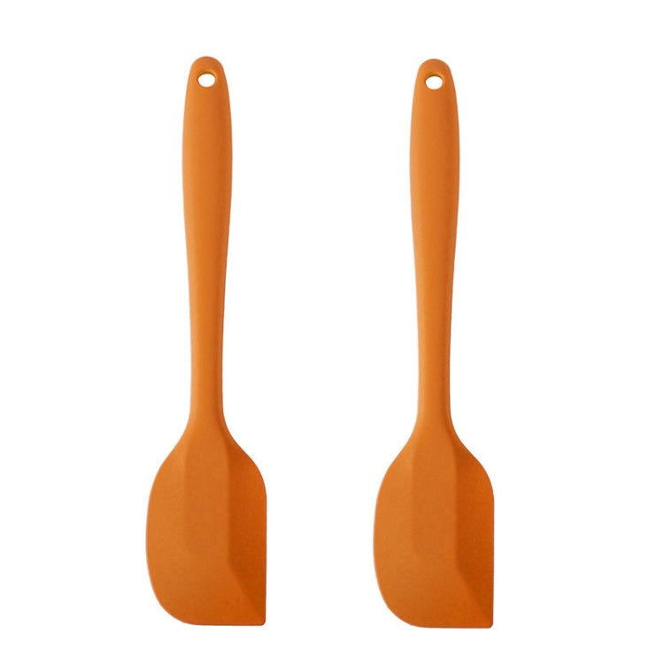 2 racloirs spatules en silicone intégrés, pour la crème et le chocolat, grand rouge, grand rose, grand jaune, grand bleu, grand noir, grand vert, grand violet, grand orange