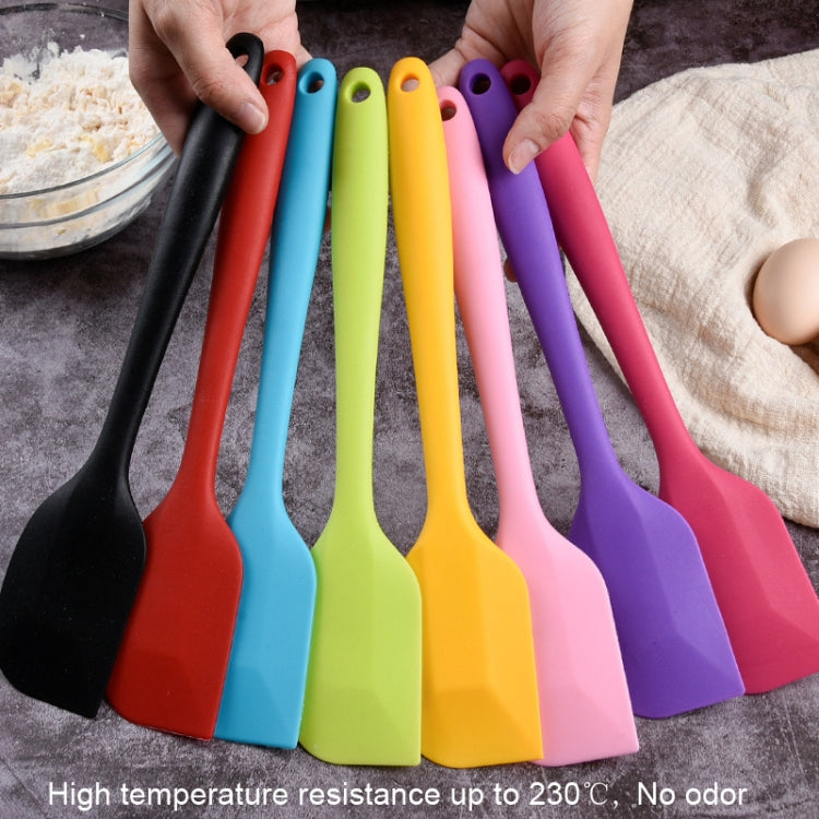 2 racloirs spatules en silicone intégrés, pour la crème et le chocolat, grand rouge, grand rose, grand jaune, grand bleu, grand noir, grand vert, grand violet, grand orange