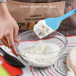 2 racloirs spatules en silicone intégrés, pour la crème et le chocolat, grand rouge, grand rose, grand jaune, grand bleu, grand noir, grand vert, grand violet, grand orange