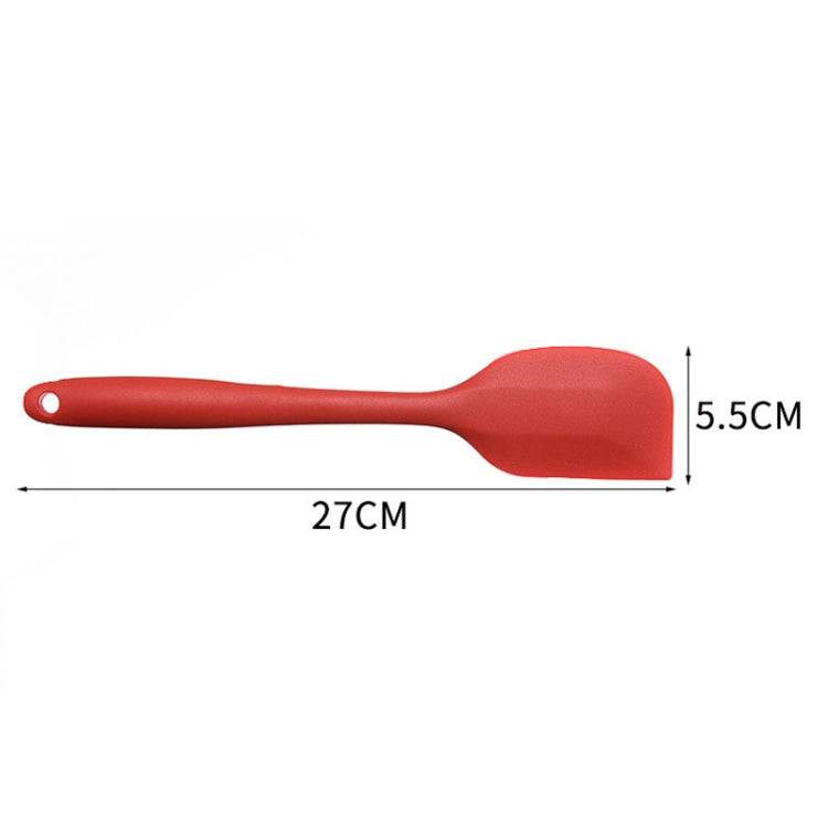 2 racloirs spatules en silicone intégrés, pour la crème et le chocolat, grand rouge, grand rose, grand jaune, grand bleu, grand noir, grand vert, grand violet, grand orange