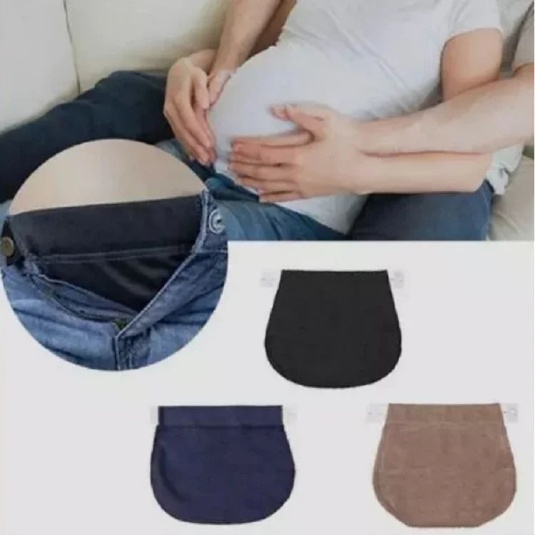 Femmes enceintes peuvent ajuster la ceinture élastique avec boucle extensible, noir, kaki
