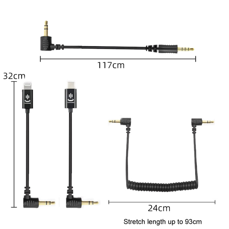 Pour câble adaptateur audio microphone Rode YICHUANG, 3,5mm vers 8 broches, 3,5mm vers Type-C, 3,5mm TRS vers TRS, 3,5mm TRS vers TRRS