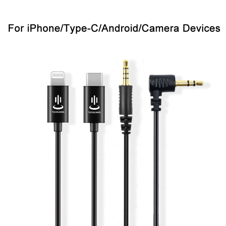 Pour câble adaptateur audio microphone Rode YICHUANG, 3,5mm vers 8 broches, 3,5mm vers Type-C, 3,5mm TRS vers TRS, 3,5mm TRS vers TRRS