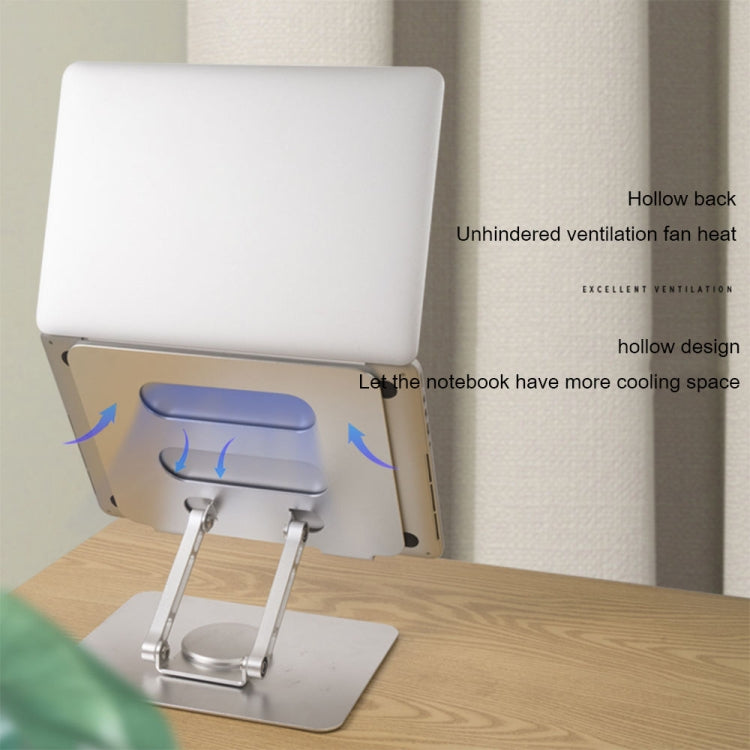 Support de Refroidissement Pliable et Rotatif Multifonctionnel pour Ordinateur Portable, Spéc. : SP-086 (Argent), SP-086 (Gris), SP-88 (Argent), SP-88 (Gris)