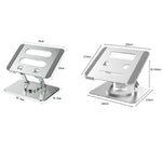 Support de Refroidissement Pliable et Rotatif Multifonctionnel pour Ordinateur Portable, Spéc. : SP-086 (Argent), SP-086 (Gris), SP-88 (Argent), SP-88 (Gris)