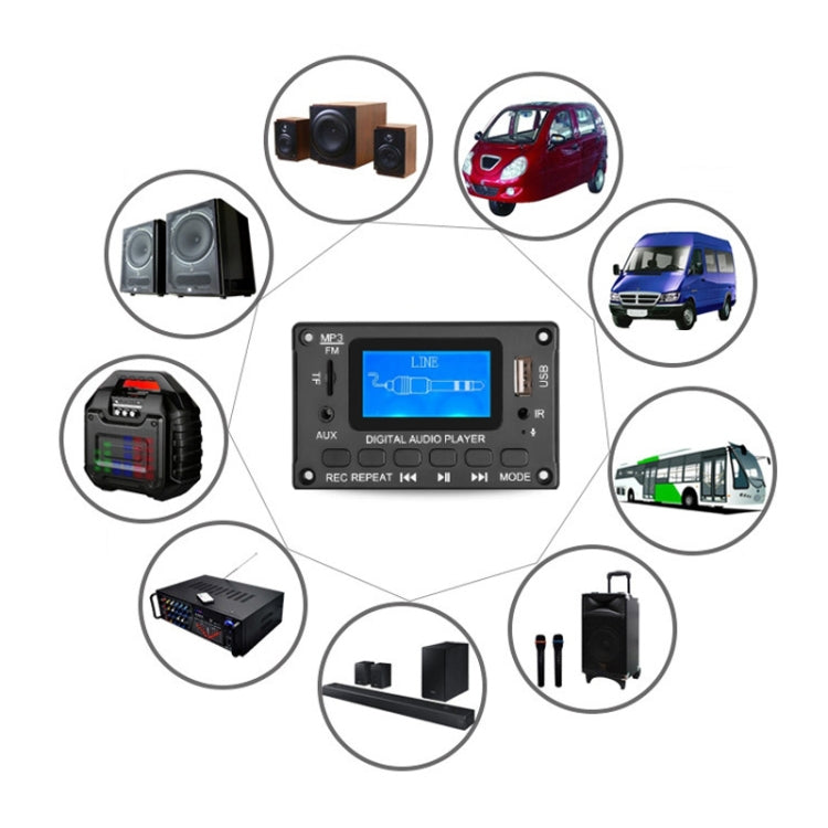 Module Bluetooth d’affichage de paroles LCD 116BT, amplificateur, décodeur MP3, 116BT