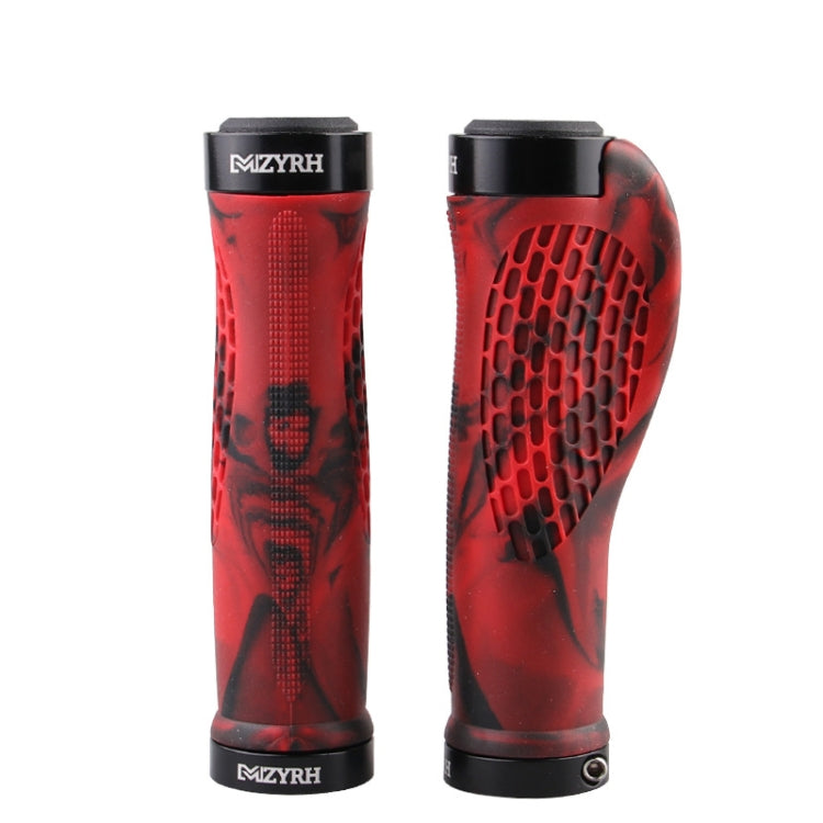 MZYRH 1 paire de poignées de guidon de vélo de montagne avec protections, MZYRH noir et blanc, MZYRH noir bleu, MZYRH blanc et bleu, MZYRH noir et jaune, MZYRH vert foncé, MZYRH noir et rouge