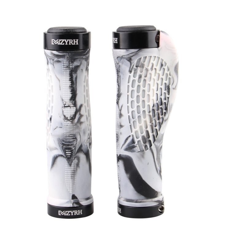 MZYRH 1 paire de poignées de guidon de vélo de montagne avec protections, MZYRH noir et blanc, MZYRH noir bleu, MZYRH blanc et bleu, MZYRH noir et jaune, MZYRH vert foncé, MZYRH noir et rouge