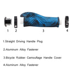 MZYRH 1 paire de poignées de guidon de vélo de montagne avec protections, MZYRH noir et blanc, MZYRH noir bleu, MZYRH blanc et bleu, MZYRH noir et jaune, MZYRH vert foncé, MZYRH noir et rouge