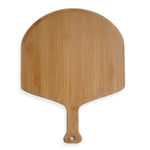 Pelle à pizza en bambou Planche à découper plateau de service pour la cuisson des fromages et des steaks, 38,5x29,5x1cm