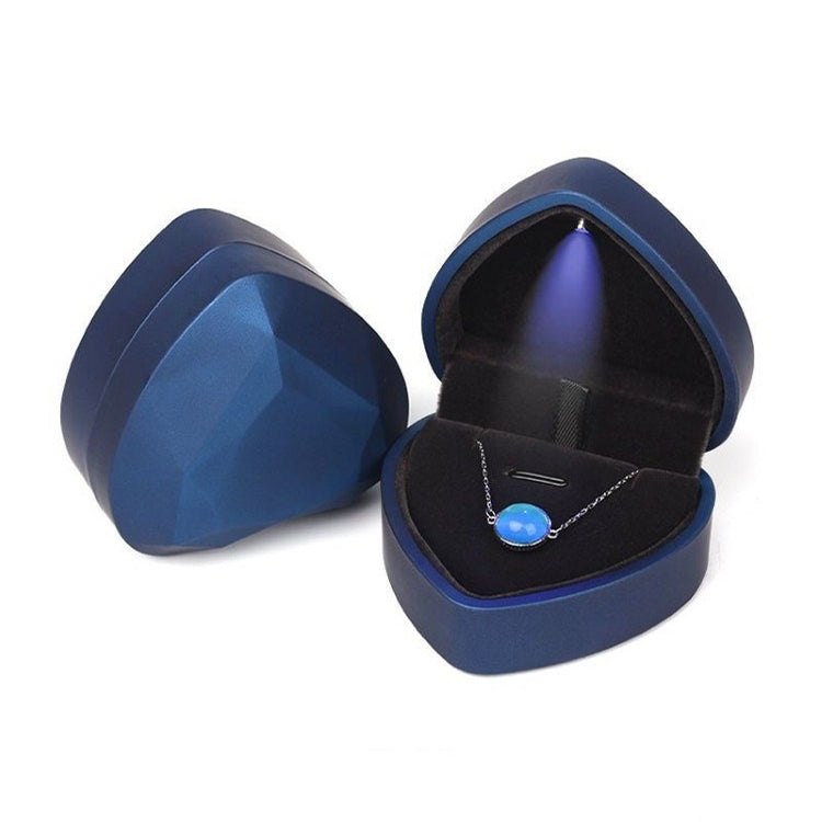 017015-20 Heart-shaped LED Light Ring Necklace Storage Box without Jewelry, Spec:, Pendant(Black), Ring(White), Pendant(Pink), Ring(Red), Ring(Gold), Ring(Blue), Ring(Black), Ring(Pink), Pendant(White), Pendant(Red), Pendant(Gold), Pendant(Blue)