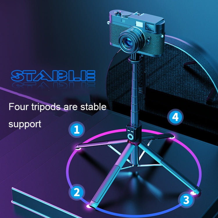 Perche à selfie Bluetooth pliable rotative à 360 degrés avec support pour live, spécifications : P220 TK (clip simple), P225 TK (clip simple)